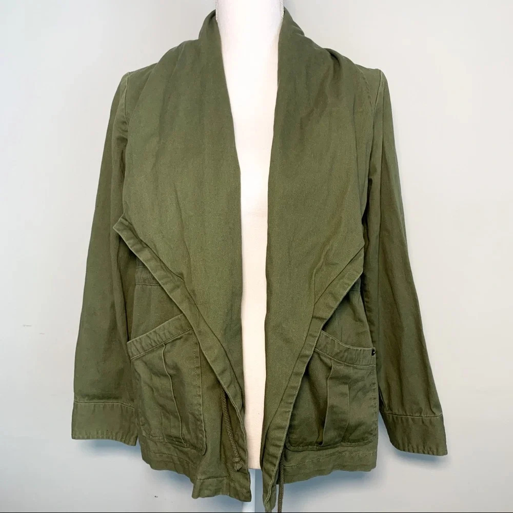 Unpublished Draped Utility Cargo Jacket